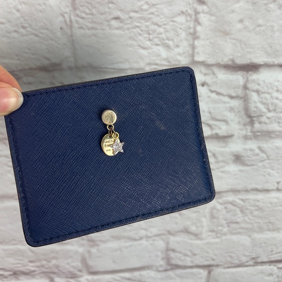Henri Bendel New York Navy Blue Card Holder Card Case - Picture 3 of 7